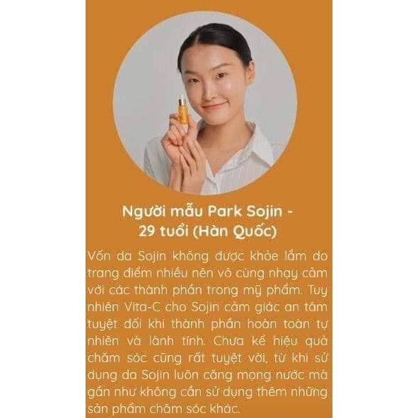 Người mẫu Park Sojin ưng ý về sản phẩm
