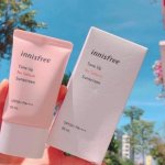 kem chống nắng innisfree màu hồng
