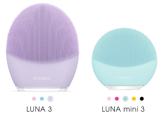 Màu sắc máy rửa mặt Foreo Luna 3 và Foreo Luna mini 3